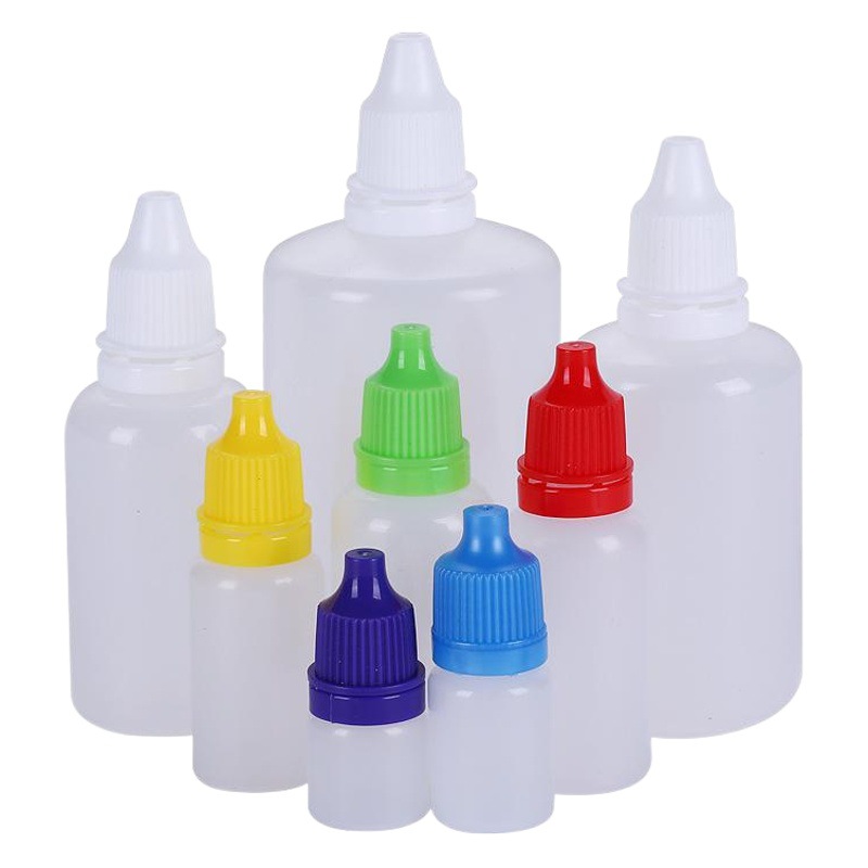 Botellas Goteros 5–50 ml — Botella Plástica con Tapa Antirrobo