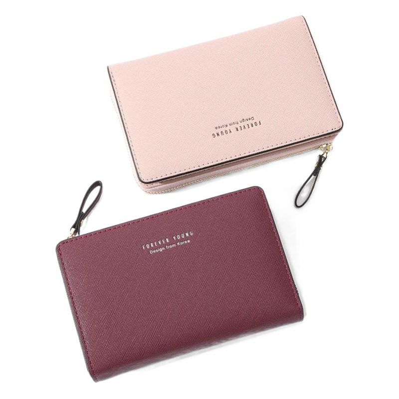 Cross-Border Wallet Ins Style Women's Pu Large-Capacity Coin Purse New Women's Wallet-Like Card Holder