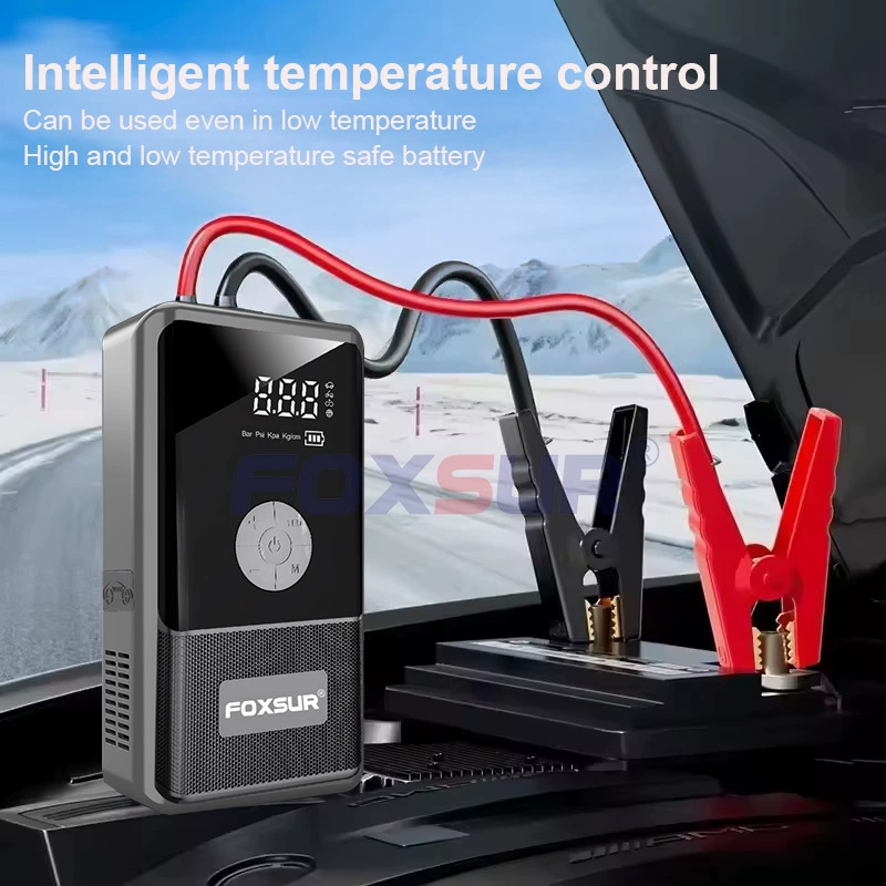 Автомобильный аварийный пусковой источник питания, воздушный насос, многофункциональный аккумулятор с power bank, надувной универсальный пусковой аппарат