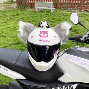 Handmade Helmet Decoration Universal Accessories Ski/Motorcycle Helmet Fox Ears