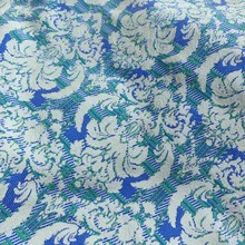 厂家现货宫廷风欧式花纹提花布复古格纹服装鞋包面料