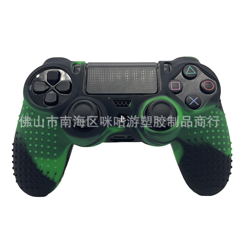 En stock, la funda de la manija ps4 está disponible, la funda de silicona con cinta de camuflaje, la funda protectora de la manija PS4 pro slim antideslizante