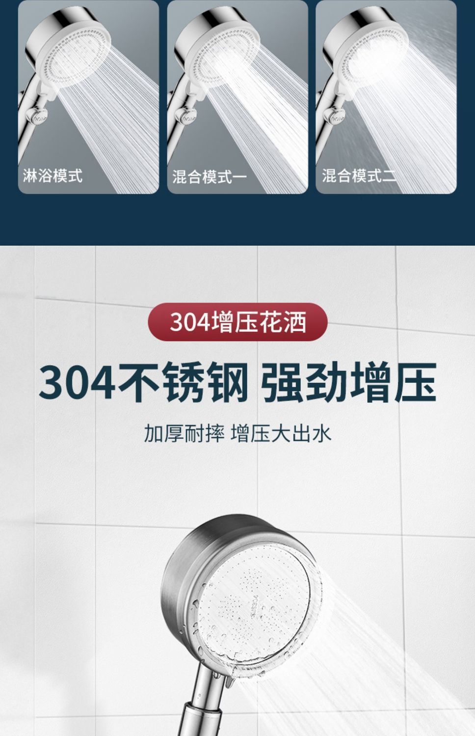 All-copper shower faucet, mixing valve, bathtub shower, rain shower head set, bathroom three-in-one cold and hot water faucet, cross-border undefined