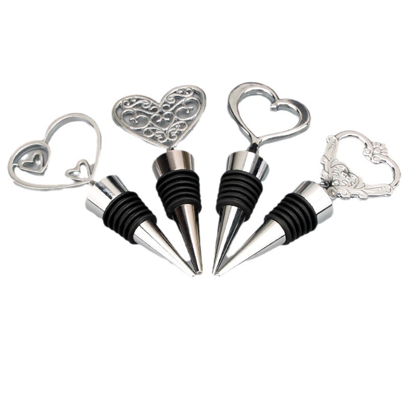 Tapón de botella de vino tinto tapa de aleación love regalo de boda estrella de mar en forma de corazón copo de nieve arte de preservación hermético juego de vino transfronterizo