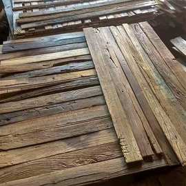 老榆木门板原木旧木板民宿风怀旧楼梯踏板老榆木板材榆木风化板