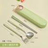 Cute space capsule [Little Deer chopstickspoon fork box] four-piece set