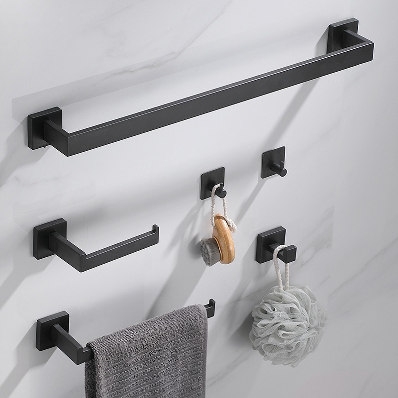 Barra de toalla transfronteriza 304 barra de toalla de acero inoxidable gancho de toalla de baño gancho de toalla de baño moderno y minimalista