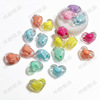 Transparent inner color light noodle beads, three -dimensional pentagram, four -leaf, cottage heart small candy plums, plums loose beads DIY accessories