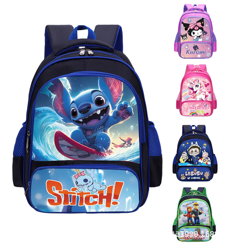 Venta caliente labubu comercio exterior mochila para niños mochila de dibujos animados para estudiantes de escuela primaria bolso de estudiante transfronterizo