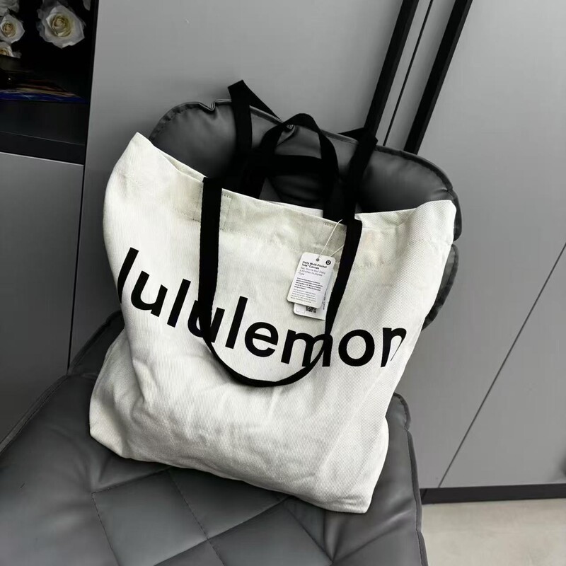 Lulu Same Style Cross-Border Hot-Selling Canvas Bag Casual Canvas Bag Practical Canvas Bag Lulu Same Style Cross-Border Hot-Selling Canvas Bag Casual Canvas Bag Practical Canvas Bag