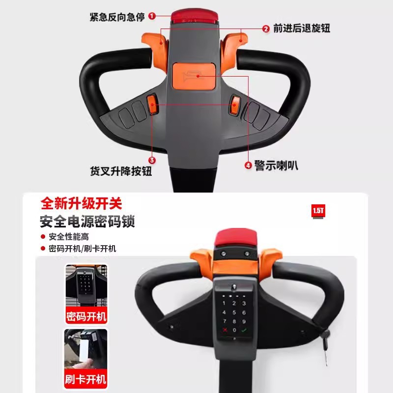 合力电动叉车CDD15J-RE站驾式堆高车电动液压叉车托盘升降堆垛车