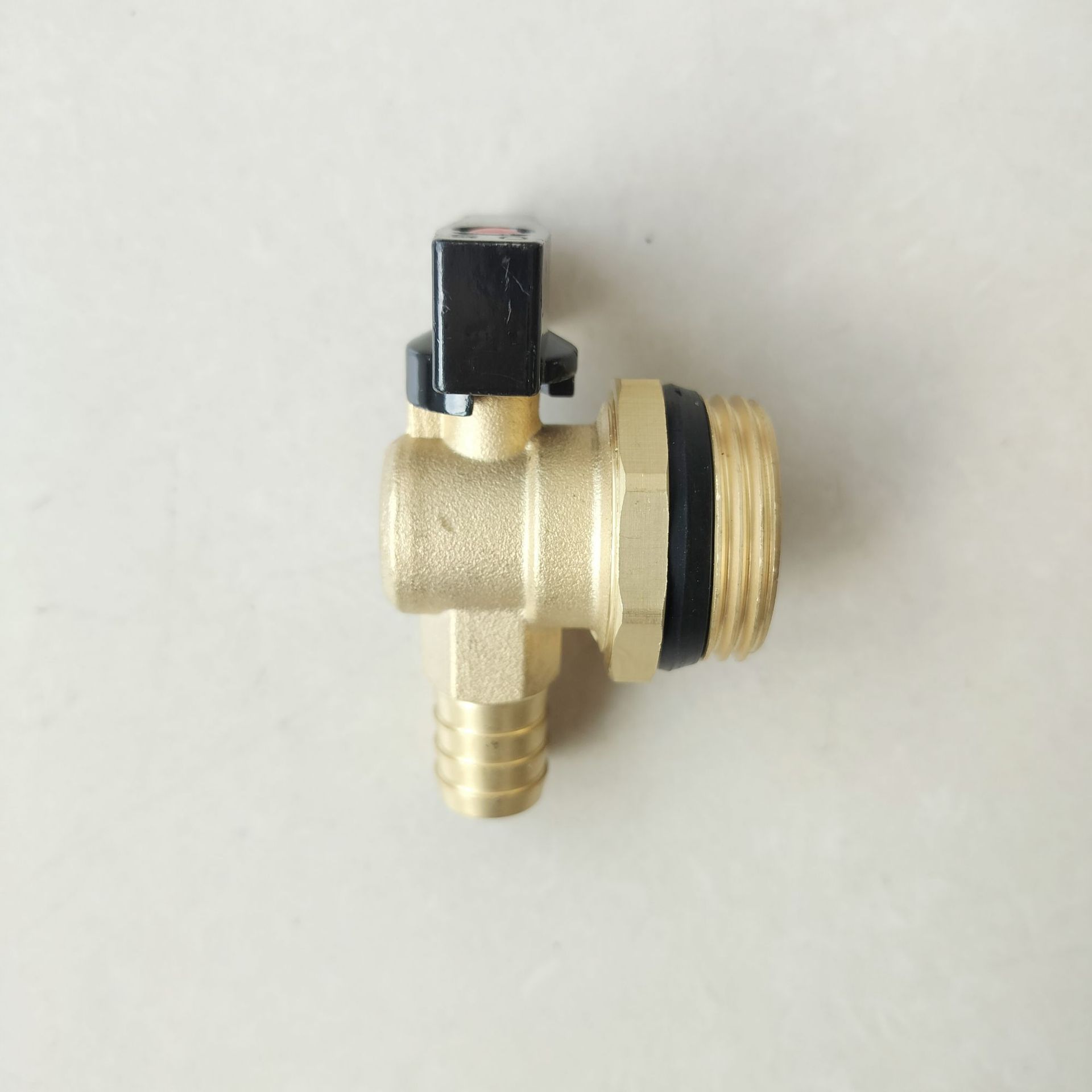 tubo de calor geotérmico distribuidor de agua calefacción subterránea integrado forjado todo el cobre filtro de gran flujo con válvula de drenaje de bloqueo