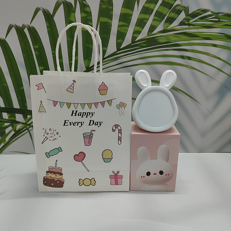 Despertador Conejo LED Recargable con Números Luminosos y Luz Nocturna, Diseño Infantil, Reloj Digital image 27