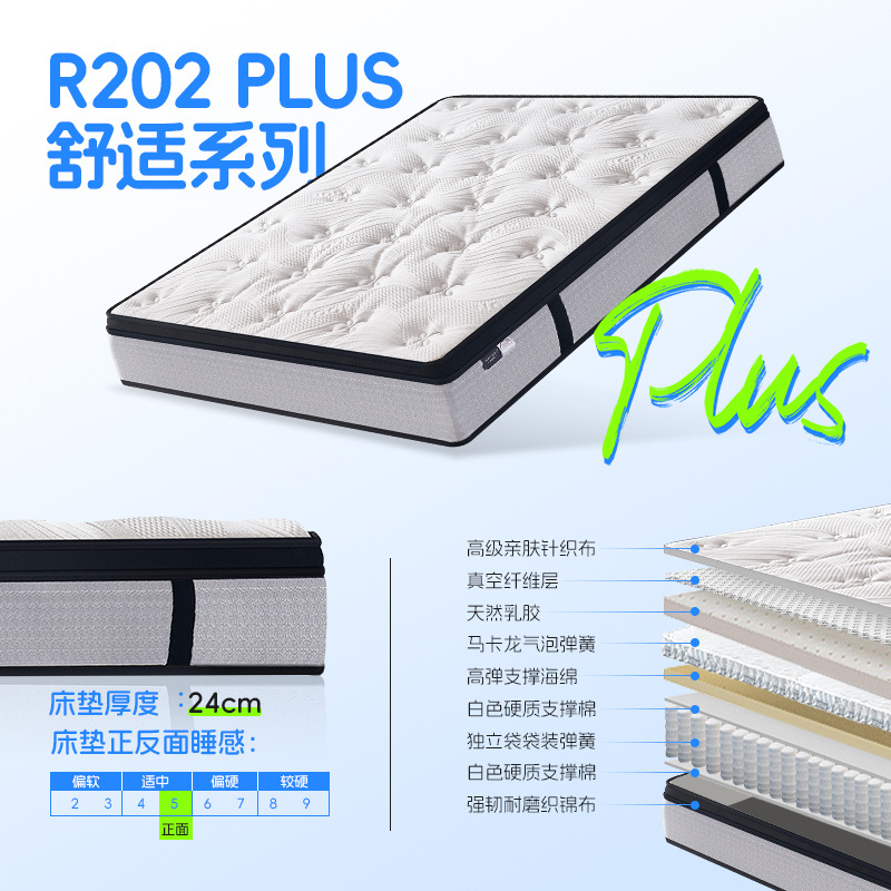R202Plus 마카롱 스프링 + 독립 포켓 스프링