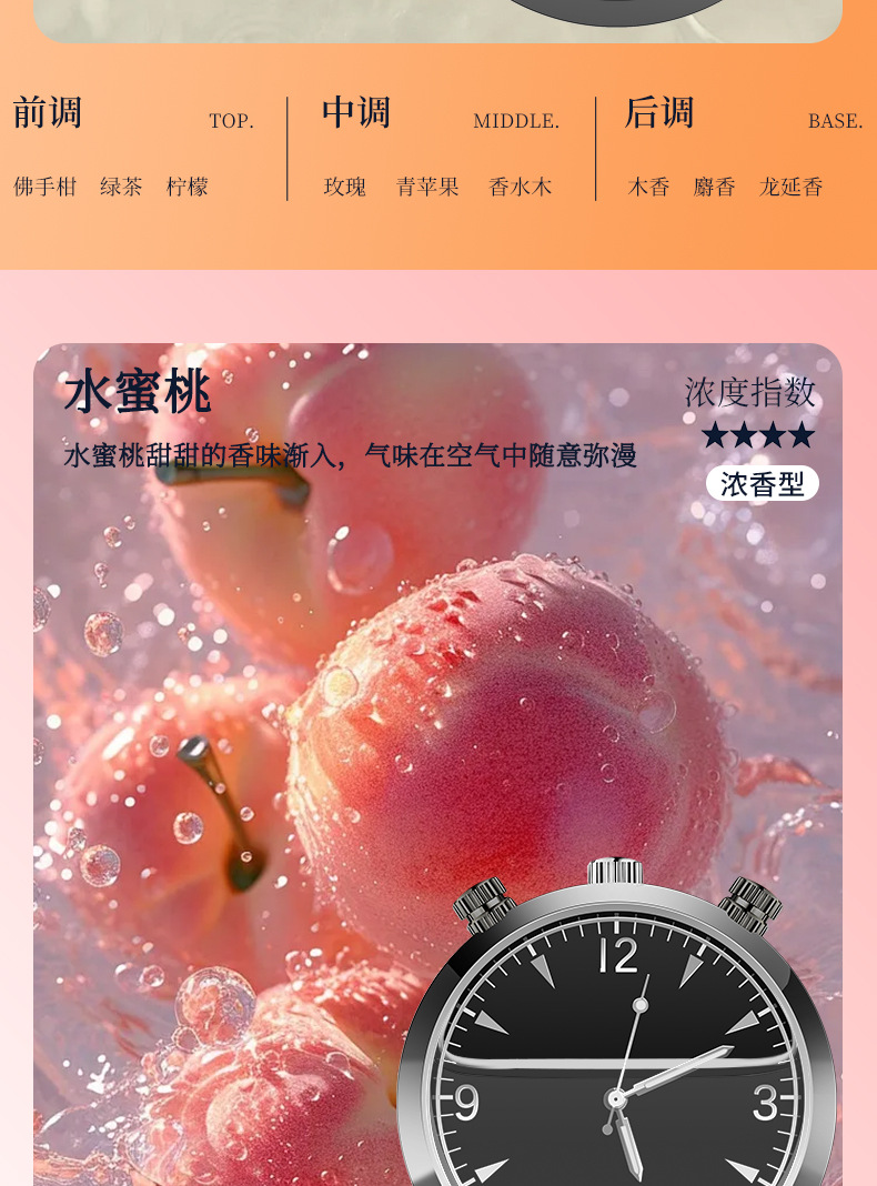 New high-end car air outlet time clock fragrance light fragrance decoration ornaments car perfume 4s shop gift