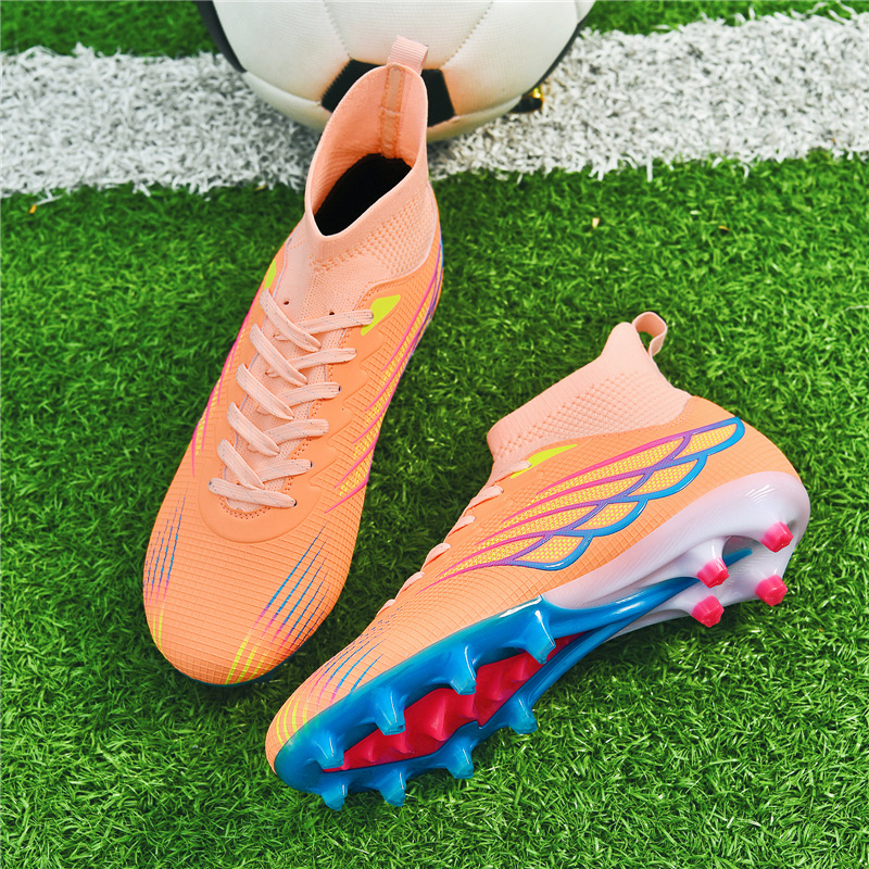 2025 nuevos zapatos de fútbol juveniles transfronterizos al aire libre de clavos largos competición al por mayor césped cómodo tamaño grande