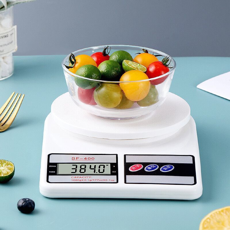 Báscula Electrónica de Cocina SF400 con Función Tara y Apagado Automático para Cocina y Repostería