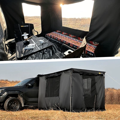 Avtomobil dam çadırları | Canopy, Black Rubber Sunshade, Rainproof