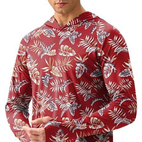 Men's Beach Style Shirt Hawaiian Casual Long Sleeve New Cross-Border Fishing Suit Long Sleeve Sublimation Printing