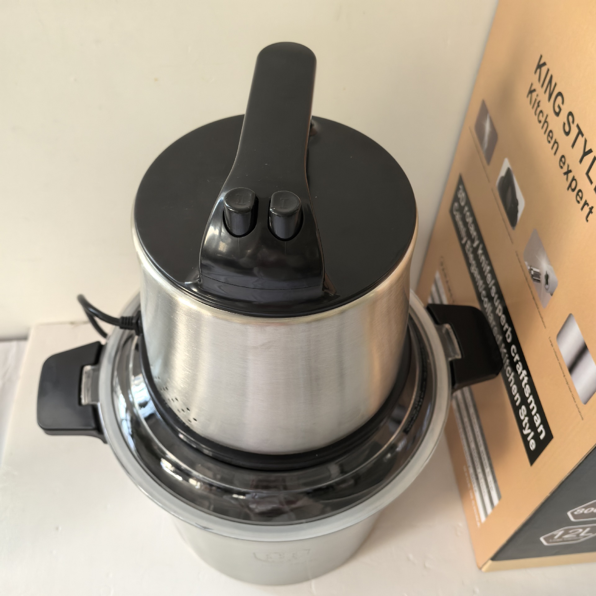 Grenzüberschreitende multifunktionale Edelstahl-Gemüsefüllmaschine Fufumachine 6L Küchenmaschine Fleischwolf Babykostmaschine Hackfleischwolf