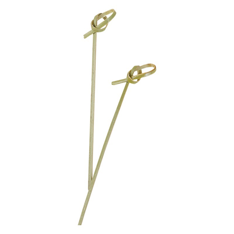 Spot Wholesale Disposable Bamboo Fruit Picks Creative Bamboo Picks Flower Knot Skewers Bamboo Picks Ktv Fruit Picks Snack Picks