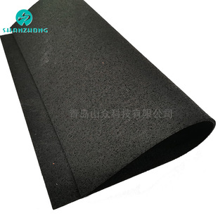 Rubber coarse particle coiled material floating floor sound insulation shock absorption rubber floor 5mm sound absorption sound absorption anti-slip rubber sheet