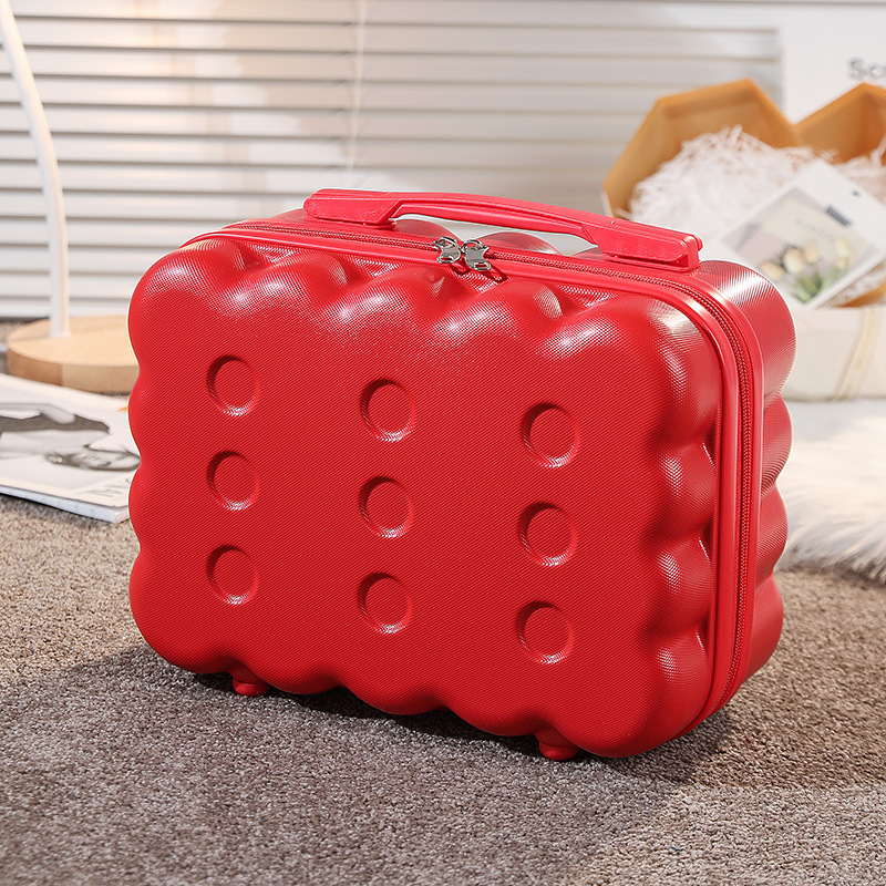 2024 nuevo estuche cosmético portátil de 14 pulgadas, equipaje pequeño, recuerdo femenino de dibujos animados, caja de almacenamiento, caja de regalo de embalaje al por mayor