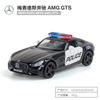 Realistic police car, toy, alloy car, car model with accessories, American style