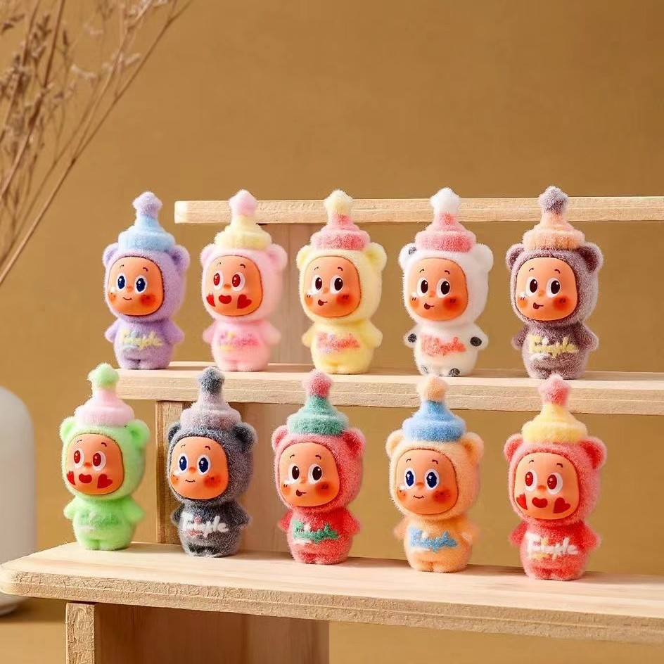 DIY üçün flocked qatran fiqurlar və maşın bəzəkləri