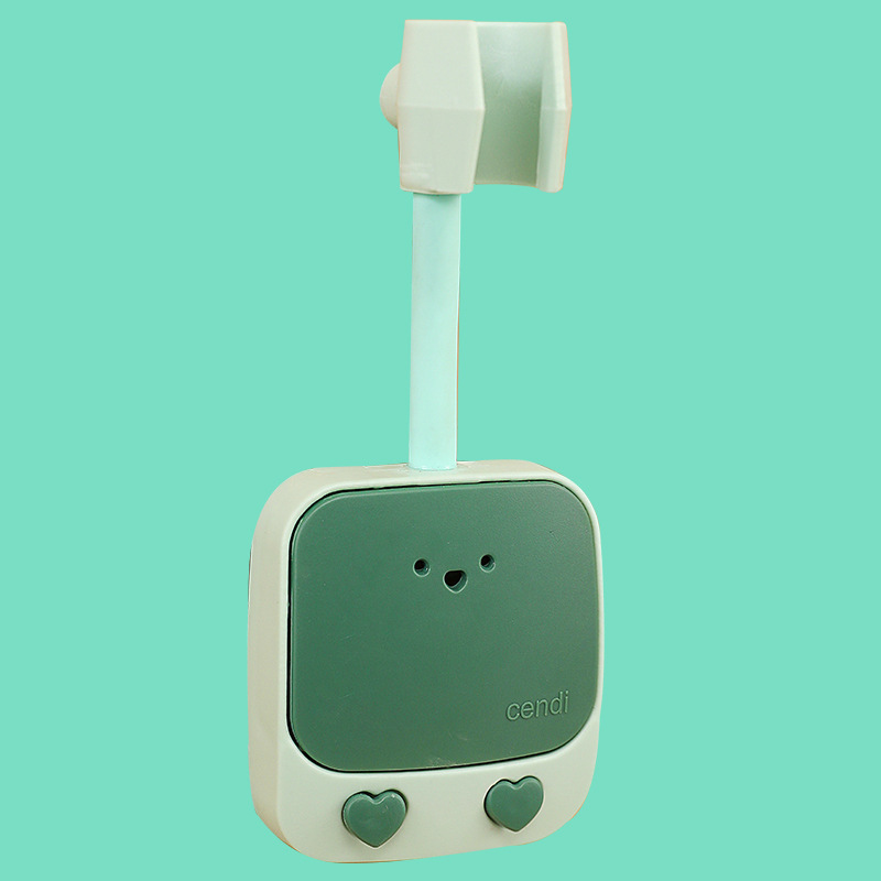 Fabricantes al por mayor soporte de ducha sin perforación ducha de baño cabeza de ducha fijación artefacto ajustable base de ducha