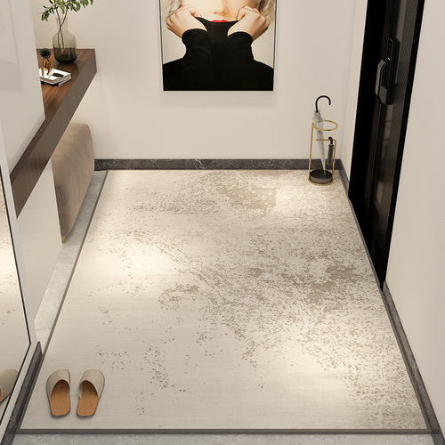 Nordic simple home entrance crystal velvet floor mats can be cut and stain-resistant, water-absorbent and non-slip entrance floor mats