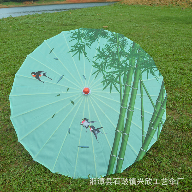 Paraguas de papel engrasado impermeable paraguas artesanal para niños paraguas decorativo antiguo accesorios de fotografía al aire libre impresión paraguas de baile al por mayor