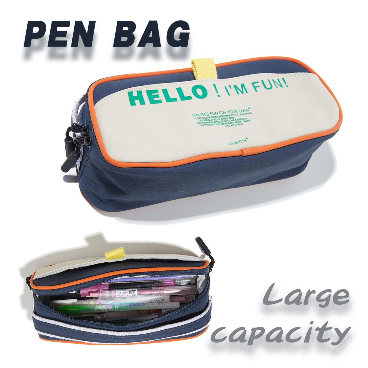 Quality double-layer pencil case