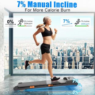 Cross-border household small flat walking machine fat burning fitness upgrade electric flat treadmill with armrest