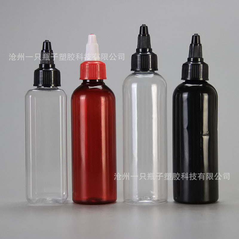 现货3050ml60ml75ml80ml100120ml啫喱盖瓶透明分装尖盖塑料瓶