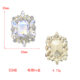 Rhinestone pattern shirt neckline exquisite fashion coat shirt cufflinks collar links high-end diy jewelry accessories