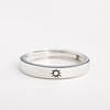 Small design adjustable ring for beloved solar-powered, simple and elegant design