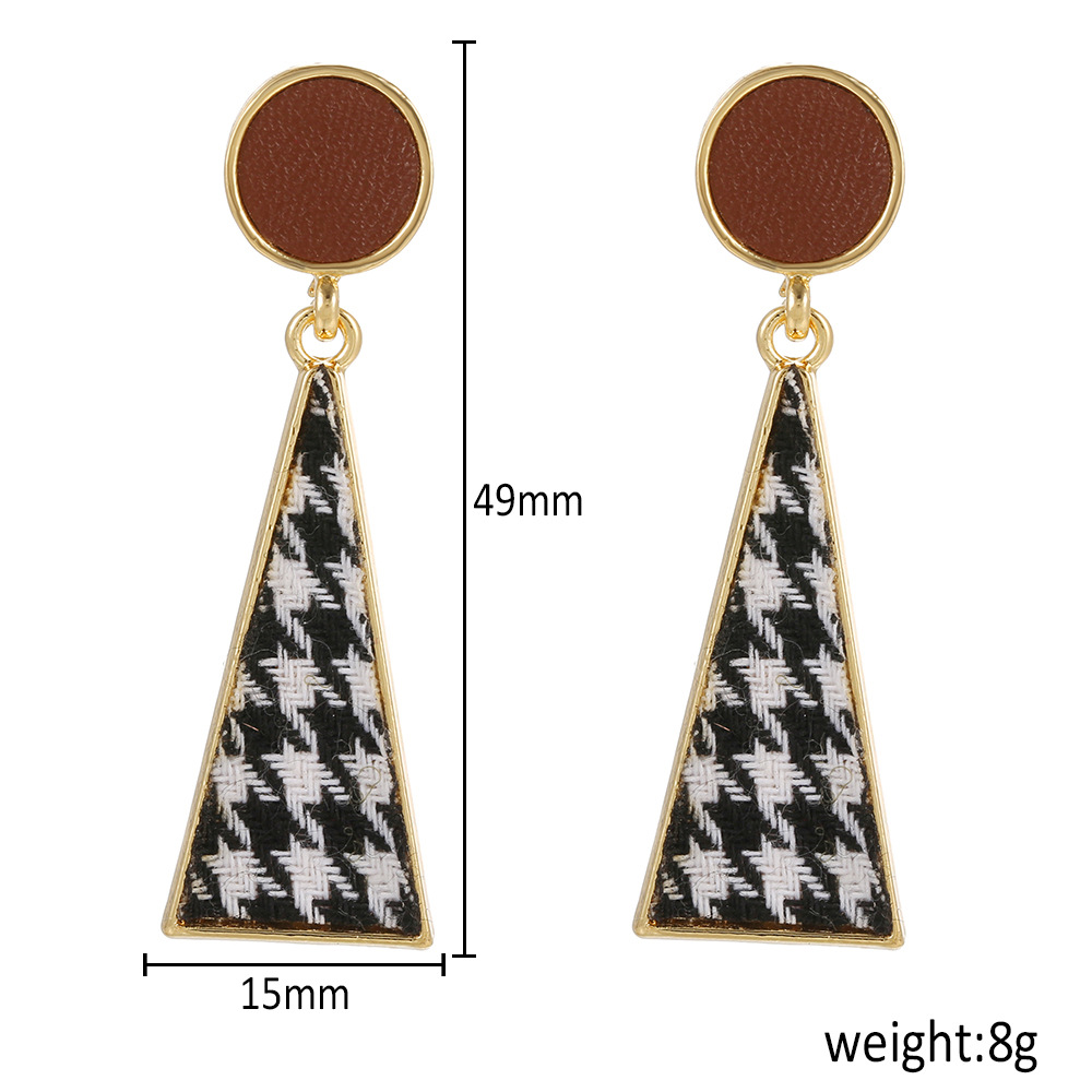 European and American retro geometric triangle earrings INS temperament allmatch earrings wholesalepicture1