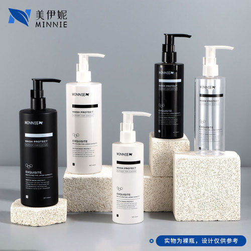 300ml500ml cylindrical lotion bottle shampoo bottle shower gel bottle sub-bottle plastic bottle frosted PET