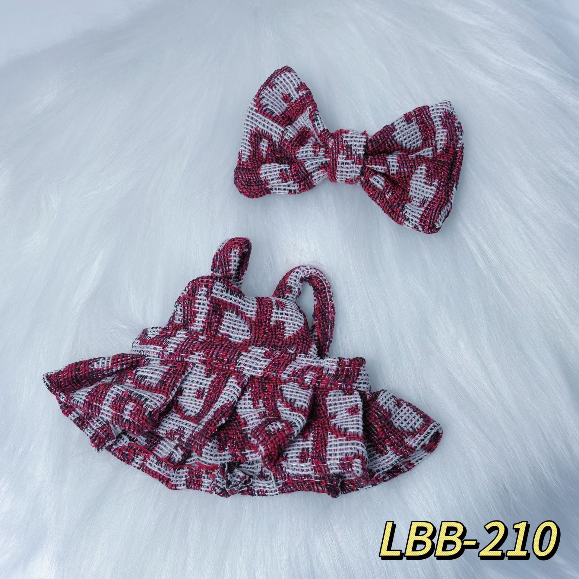 Ropa de limpieza Natasha Labubu ropa colgantes de ropa de muñeca de ropa de muñeca de alegría set de tendencia grande