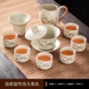 LX-9-head Ru Kiln Rich Bamboo Hover Cover Bowl Set