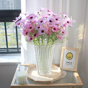 Chamomile Daisy Fake Flower Bouquet Desktop Decoration Flower Arrangement Silk Flower Floral Photography Props Table Decorations