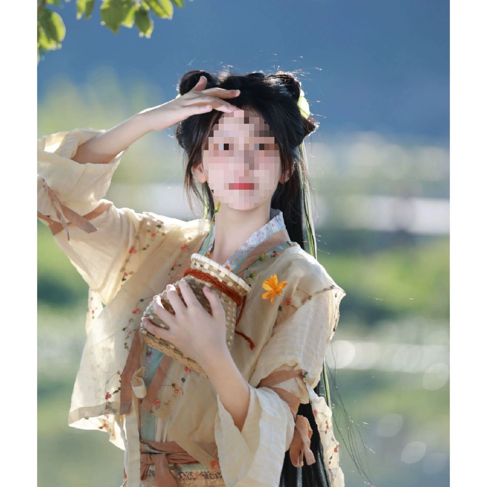 Система песни усовершенствует Hanfu Girl 2023 новая женская одежда Han элементы повседневного костюма маленькая юбка летом Чжао Лингер