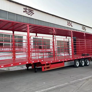 定制加工侧帘半挂车 15米集装箱物流运输车 14米厢式帘布半挂车