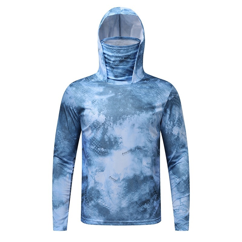 Sudeste asiático explosivo transfronterizo seda de hielo ropa de protección solar para hombres nueva ropa de protección solar ultravioleta delgada transpirable pesca al aire libre