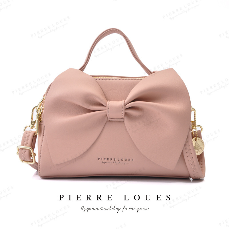 Cross-Border Women's Bag with Bowknot, Versatile Trendy Commuter Shoulder Bag, Crossbody Bag, 2026 Spring New Model Bag