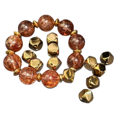 Accessories Irregular Octagonal Spacer | Zərgərlik ara hissələri