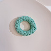 Donut, high elastic hair rope, fashionable woven hair accessory with pigtail, South Korea, new collection, city style, simple and elegant design