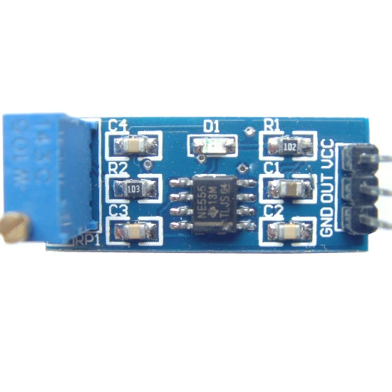 NE555 pulse generator square wave rectangular waves small signal generator module frequency adjustable