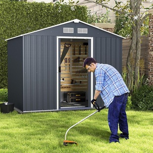 Tool Room Outdoor Garden Courtyard Storage Small House Mobile Assembly Removable Color Steel House Simple Prefabricated House